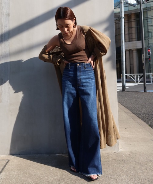 CREDONA（クレドナ）の「デニムワイドパンツBLU（デニムパンツ・レディース・ブルー・SMALL/MEDIUM/X-SMALL）」の13枚目の写真