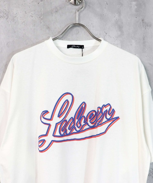 SHISKY（シスキー）の「ビッグシルエットプリントTシャツ（Tシャツ/カットソー・メンズ・ブラック/ダークグリーン/ベージュ/オフホワイト/ミント/ホワイト系/ブラック系/ブラック系1/ベージュ系・M/L/XL）」の11枚目の写真