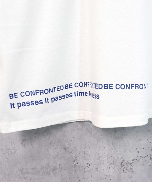 SHISKY（シスキー）の「ビッグシルエットプリントTシャツ（Tシャツ/カットソー・メンズ・ブラック/ダークグリーン/ベージュ/オフホワイト/ミント/ホワイト系/ブラック系/ブラック系1/ベージュ系・M/L/XL）」の12枚目の写真