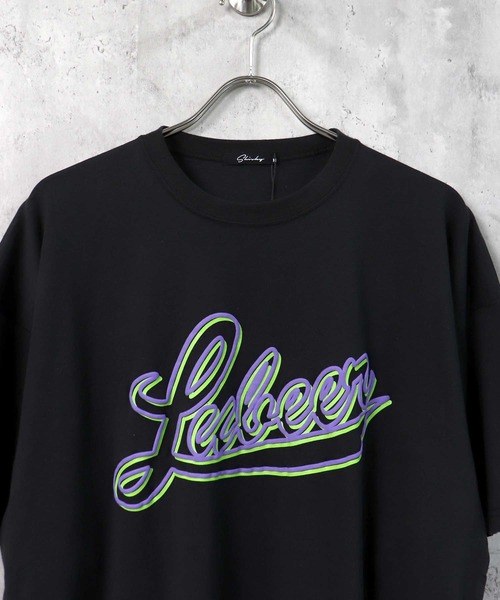 SHISKY（シスキー）の「ビッグシルエットプリントTシャツ（Tシャツ/カットソー・メンズ・ブラック/ダークグリーン/ベージュ/オフホワイト/ミント/ホワイト系/ブラック系/ブラック系1/ベージュ系・M/L/XL）」の15枚目の写真