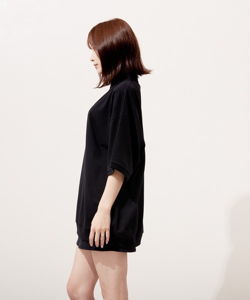 VIBGYOR(ヴィブジョー)の「ハーフZIP 刺繍 半袖 Hi/N(BEY)(Tシャツ/カットソー・メンズ・ブラック/ロイヤルブルー/アッシュグレー・MEDIUM/LARGE)」の10枚目の写真