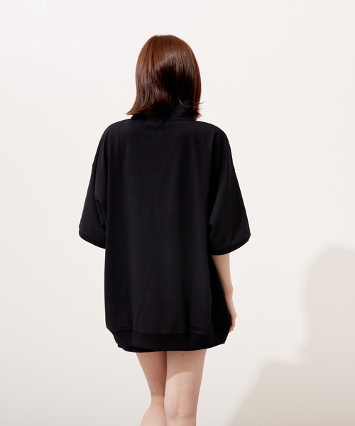 VIBGYOR(ヴィブジョー)の「ハーフZIP 刺繍 半袖 Hi/N(BEY)(Tシャツ/カットソー・メンズ・ブラック/ロイヤルブルー/アッシュグレー・MEDIUM/LARGE)」の11枚目の写真