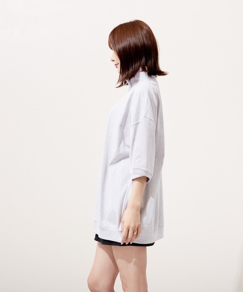 VIBGYOR(ヴィブジョー)の「ハーフZIP 刺繍 半袖 Hi/N(BEY)(Tシャツ/カットソー・メンズ・ブラック/ロイヤルブルー/アッシュグレー・MEDIUM/LARGE)」の14枚目の写真