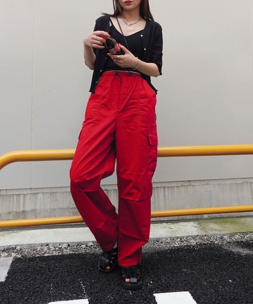 SUNNEI 赤 カーゴパンツ encountershop_dd0624-kz11