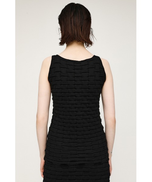 SLY(スライ)の「CHECKER KNIT TANK チェッカー ニット タンクトップ(タンクトップ・レディース・ブラック/オレンジ/グリーン/アイボリー・FREE)」の11枚目の写真