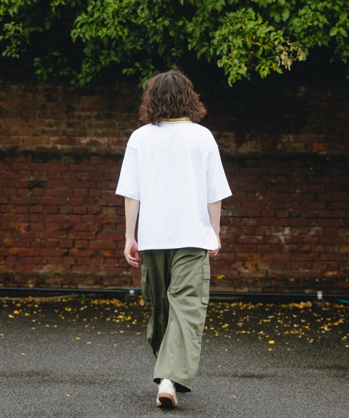 BROKEN BASE(ブロークンベース)の「オーバーサイズマルチカラーポロシャツ(Tシャツ/カットソー・メンズ・ホワイト/ブラック・MEDIUM/LARGE)」の15枚目の写真