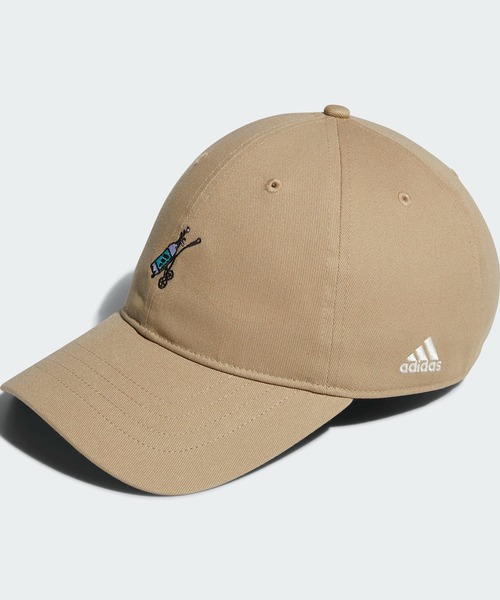 adidas(アディダス)の「コットン ダッド キャップ【adidas Golf/アディダスゴルフ】(キャップ・メンズ・ブラック/ホワイト/ベージュ・LARGE/MEDIUM)」の1枚目の写真