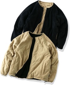 キルトｘボアリバーシブルノーカラーＪＫＴ