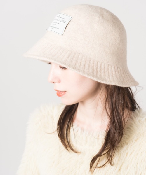 LAYMEE（レイミー）の「Liberia hat / リベリアハット（ハット・レディース・ブラック/アイボリー/モカ・FREE）」の2枚目の写真