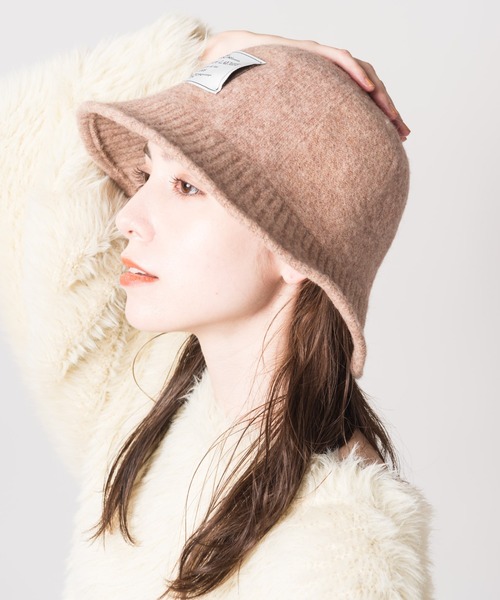 LAYMEE（レイミー）の「Liberia hat / リベリアハット（ハット・レディース・ブラック/アイボリー/モカ・FREE）」の7枚目の写真