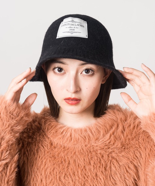 LAYMEE（レイミー）の「Liberia hat / リベリアハット（ハット・レディース・ブラック/アイボリー/モカ・FREE）」の18枚目の写真
