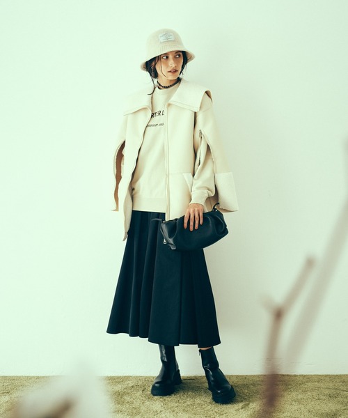 LAYMEE（レイミー）の「Liberia hat / リベリアハット（ハット・レディース・ブラック/アイボリー/モカ・FREE）」の21枚目の写真