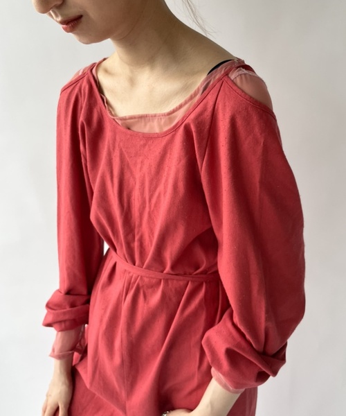 BASERANGE(ベースレンジ)の「【BASERANGE/ベースレンジ】OTAY LONGSLEEVE JUMPSUIT(サロペット/オーバーオール・レディース・レッド・SMALL/X-SMALL)」の12枚目の写真