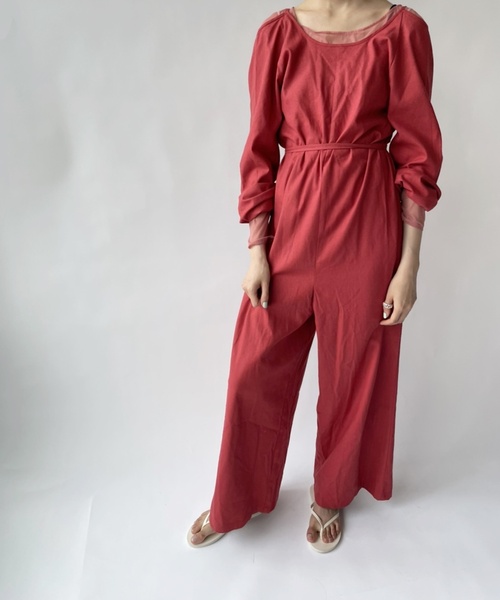 BASERANGE(ベースレンジ)の「【BASERANGE/ベースレンジ】OTAY LONGSLEEVE JUMPSUIT(サロペット/オーバーオール・レディース・レッド・SMALL/X-SMALL)」の17枚目の写真