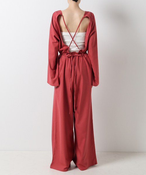 BASERANGE(ベースレンジ)の「【BASERANGE/ベースレンジ】OTAY LONGSLEEVE JUMPSUIT(サロペット/オーバーオール・レディース・レッド・SMALL/X-SMALL)」の21枚目の写真