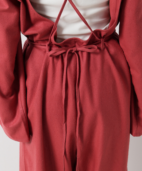 BASERANGE(ベースレンジ)の「【BASERANGE/ベースレンジ】OTAY LONGSLEEVE JUMPSUIT(サロペット/オーバーオール・レディース・レッド・SMALL/X-SMALL)」の18枚目の写真