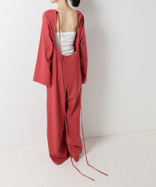 BASERANGE(ベースレンジ)の「【BASERANGE/ベースレンジ】OTAY LONGSLEEVE JUMPSUIT(サロペット/オーバーオール・レディース・レッド・SMALL/X-SMALL)」の22枚目の写真