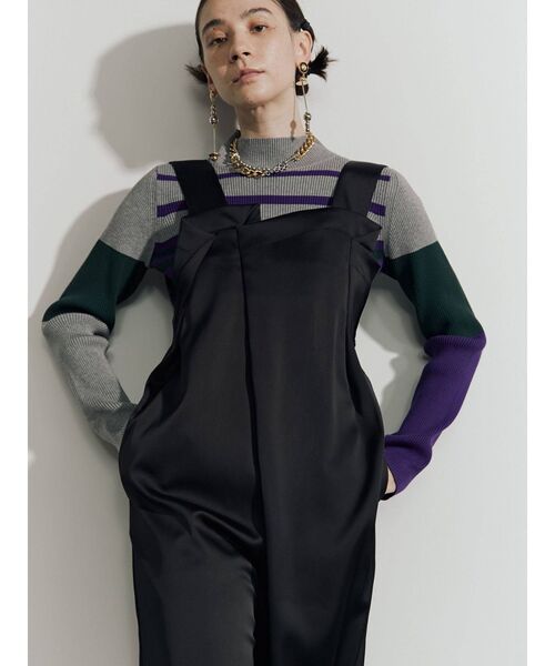 UN3D.（アンスリード）の「マルチボーダータートルニット（ニット/セーター・レディース・ブラック/グレー・FREE）」の11枚目の写真