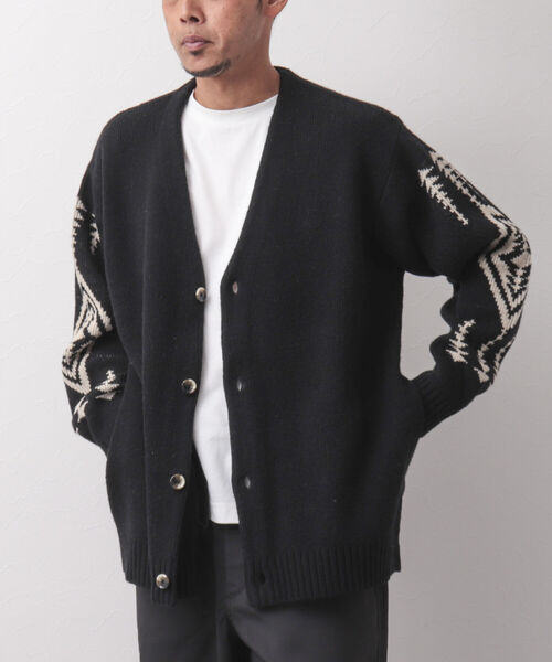 PENDLETON(ペンドルトン)の「【PENDLETON/ペンドルトン】Vneck Cardigan ビッグシルエット カーディガン(カーディガン/ボレロ・メンズ・ブラック/グレー/キナリ/ネイビー・M/L)」の12枚目の写真