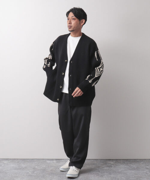 PENDLETON(ペンドルトン)の「【PENDLETON/ペンドルトン】Vneck Cardigan ビッグシルエット カーディガン(カーディガン/ボレロ・メンズ・ブラック/グレー/キナリ/ネイビー・M/L)」の5枚目の写真