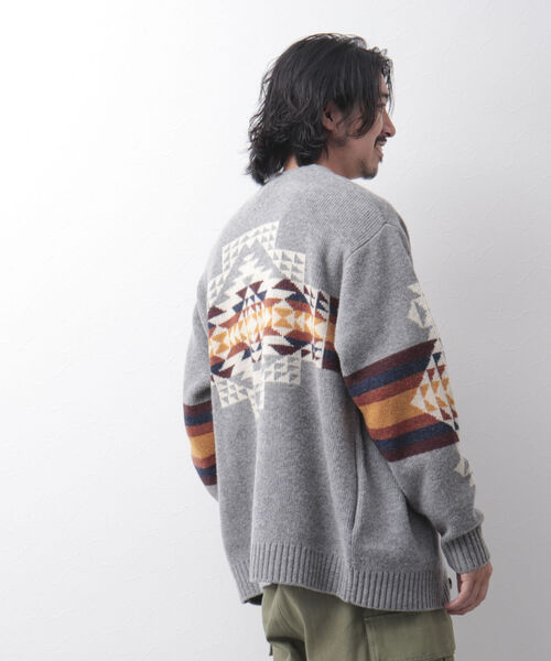 PENDLETON(ペンドルトン)の「【PENDLETON/ペンドルトン】Vneck Cardigan ビッグシルエット カーディガン(カーディガン/ボレロ・メンズ・ブラック/グレー/キナリ/ネイビー・M/L)」の14枚目の写真