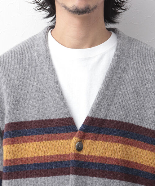 PENDLETON(ペンドルトン)の「【PENDLETON/ペンドルトン】Vneck Cardigan ビッグシルエット カーディガン(カーディガン/ボレロ・メンズ・ブラック/グレー/キナリ/ネイビー・M/L)」の7枚目の写真