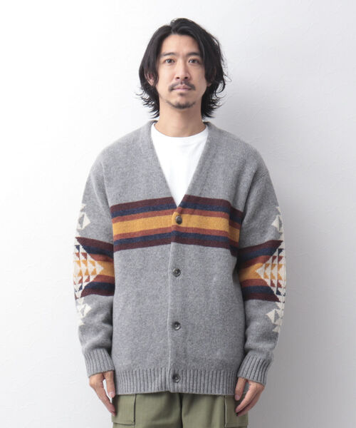 PENDLETON(ペンドルトン)の「【PENDLETON/ペンドルトン】Vneck Cardigan ビッグシルエット カーディガン(カーディガン/ボレロ・メンズ・ブラック/グレー/キナリ/ネイビー・M/L)」の17枚目の写真
