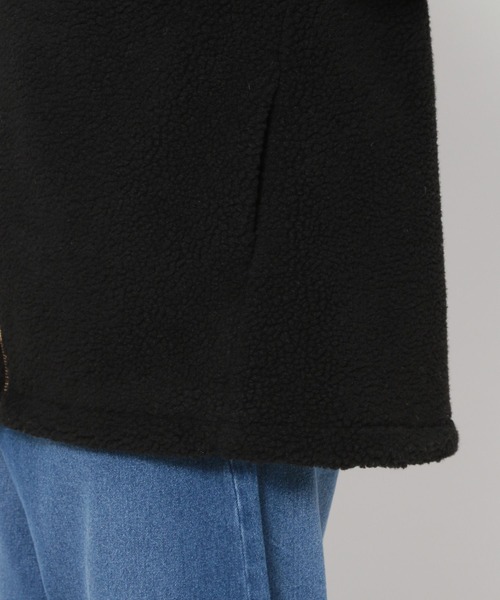 LEPSIM（レプシィム）の「ノーカラーボアジャケット　281818（ノーカラージャケット・レディース・ブラック/グレイッシュベージュ/カーキ/ライトパープル/オフホワイト・LARGE/MEDIUM）」の20枚目の写真