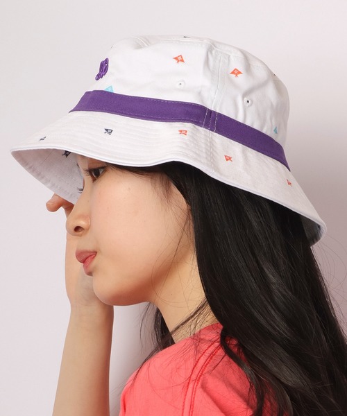 LRG（エルアールジー）の「LRG 総柄バケットハット（ハット・メンズ・グレー/ホワイト/ブルー系その他/レッド・FREE）」の10枚目の写真