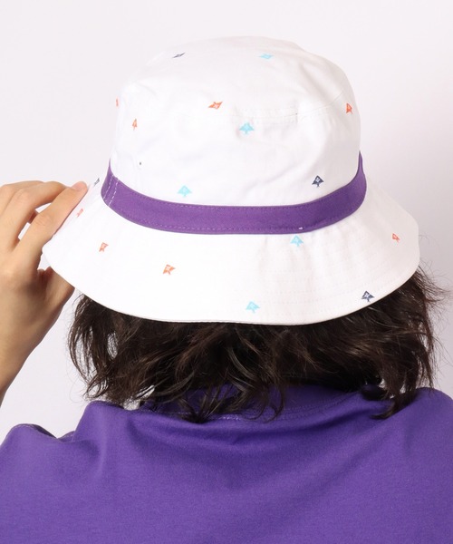 LRG（エルアールジー）の「LRG 総柄バケットハット（ハット・メンズ・グレー/ホワイト/ブルー系その他/レッド・FREE）」の9枚目の写真