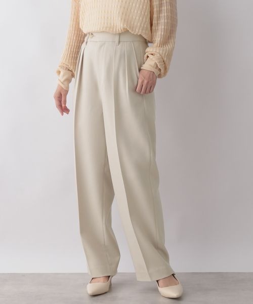 LOWRYS FARM（ローリーズファーム）の「スタイルＵＰワイドパンツ　344643（スラックス・レディース・アイボリー/ブラック/ブラウン/イエロー・SMALL/MEDIUM/LARGE）」の10枚目の写真