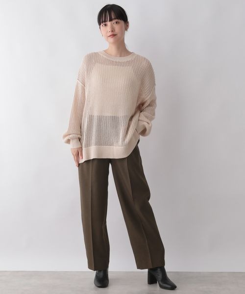 LOWRYS FARM（ローリーズファーム）の「スタイルＵＰワイドパンツ　344643（スラックス・レディース・アイボリー/ブラック/ブラウン/イエロー・SMALL/MEDIUM/LARGE）」の15枚目の写真