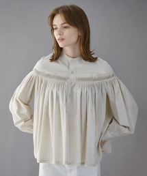 Scye サイ　ピンタックブラウス ダークオリーブ 38 中古・古着通販】SCYE (サイ) リネン ピンタックブラウス