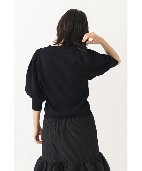 LILIDIA(リリディア)の「Big ButtonsニットカーデTOP(ニット/セーター・レディース・アイボリー/ピンク/ブラック・MEDIUM/SMALL)」の16枚目の写真