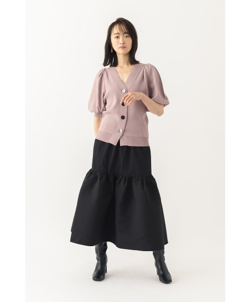 LILIDIA(リリディア)の「Big ButtonsニットカーデTOP(ニット/セーター・レディース・アイボリー/ピンク/ブラック・MEDIUM/SMALL)」の20枚目の写真