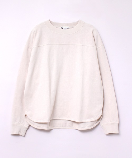 RNA-N(アールエヌエーエヌ)の「M1915 ピグメントダイフットボールT(Tシャツ/カットソー・レディース・オフホワイト/グレー/イエロー/グリーン・MEDIUM)」の2枚目の写真