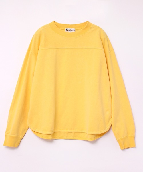 RNA-N(アールエヌエーエヌ)の「M1915 ピグメントダイフットボールT(Tシャツ/カットソー・レディース・オフホワイト/グレー/イエロー/グリーン・MEDIUM)」の16枚目の写真