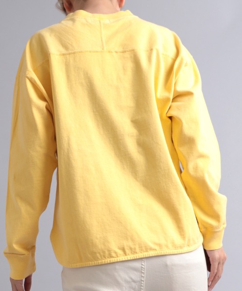 RNA-N(アールエヌエーエヌ)の「M1915 ピグメントダイフットボールT(Tシャツ/カットソー・レディース・オフホワイト/グレー/イエロー/グリーン・MEDIUM)」の14枚目の写真