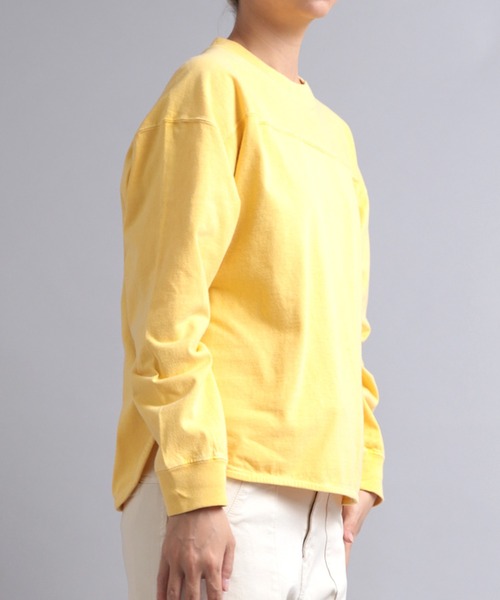 RNA-N(アールエヌエーエヌ)の「M1915 ピグメントダイフットボールT(Tシャツ/カットソー・レディース・オフホワイト/グレー/イエロー/グリーン・MEDIUM)」の15枚目の写真