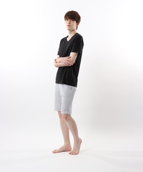 HANES（ヘインズ）の「【Hanes/ヘインズ】メンズ 魂シリーズ【2枚組】ビジカジ魂 VネックTシャツ（Tシャツ/カットソー・メンズ・ホワイト/ブラック・MEDIUM/LARGE/X-LARGE）」の9枚目の写真
