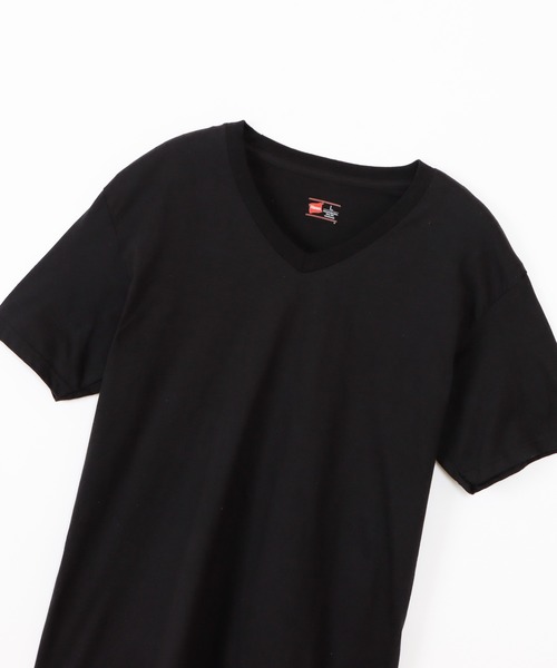 HANES（ヘインズ）の「【Hanes/ヘインズ】メンズ 魂シリーズ【2枚組】ビジカジ魂 VネックTシャツ（Tシャツ/カットソー・メンズ・ホワイト/ブラック・MEDIUM/LARGE/X-LARGE）」の14枚目の写真
