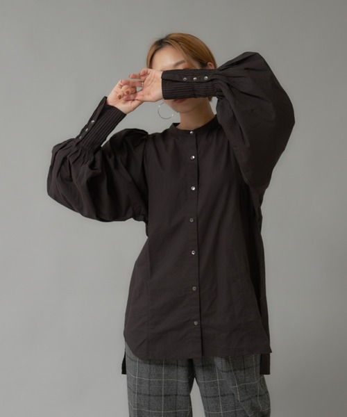 【セール】【WEB限定】スリーブタックブラウス（シャツ/ブラウス）｜NOMINE（ノミネ） 5,825円