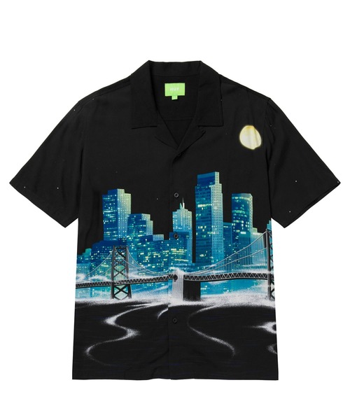 ★HUF★ 500 チャンネル リゾート シャツ ☆HUF☆ 500 チャンネル リゾート シャツ (HUF/シャツ