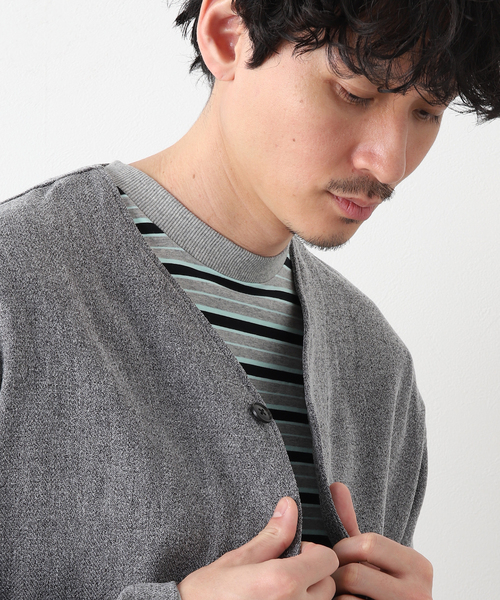 JOURNAL STANDARD relume(ジャーナルスタンダード レリューム)の「3TONE TWEED LIKE カーディガンブルゾン(シャツ/ブラウス・メンズ・ライトグレー/ブラウン系その他/ベージュ系その他・MEDIUM/LARGE)」の7枚目の写真