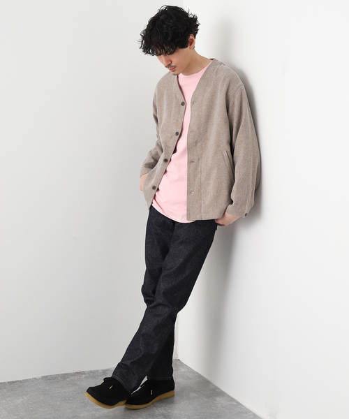 JOURNAL STANDARD relume(ジャーナルスタンダード レリューム)の「3TONE TWEED LIKE カーディガンブルゾン(シャツ/ブラウス・メンズ・ライトグレー/ブラウン系その他/ベージュ系その他・MEDIUM/LARGE)」の11枚目の写真