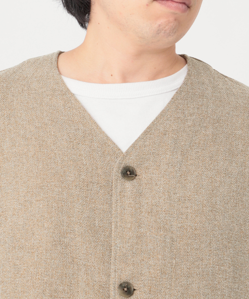 JOURNAL STANDARD relume(ジャーナルスタンダード レリューム)の「3TONE TWEED LIKE カーディガンブルゾン(シャツ/ブラウス・メンズ・ライトグレー/ブラウン系その他/ベージュ系その他・MEDIUM/LARGE)」の17枚目の写真