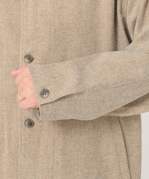 JOURNAL STANDARD relume(ジャーナルスタンダード レリューム)の「3TONE TWEED LIKE カーディガンブルゾン(シャツ/ブラウス・メンズ・ライトグレー/ブラウン系その他/ベージュ系その他・MEDIUM/LARGE)」の19枚目の写真