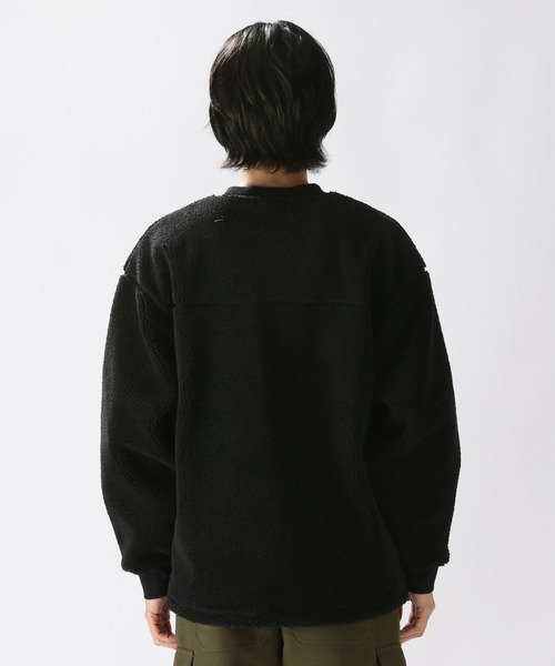 niko and（ニコアンド）の「ボアフリース切り替えプルオーバー