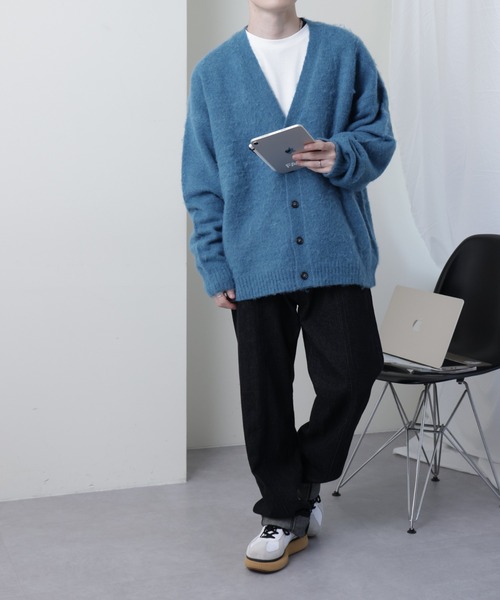 COLONY 2139（コロニートゥーワンスリーナイン）の「TV着用／シャギーカーディガン（カーディガン/ボレロ・メンズ・ブルー/グレー/ブラック・MEDIUM/LARGE）」の5枚目の写真