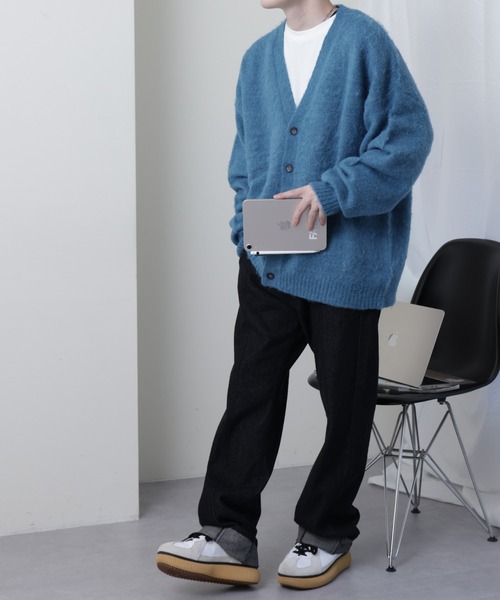 COLONY 2139（コロニートゥーワンスリーナイン）の「TV着用／シャギーカーディガン（カーディガン/ボレロ・メンズ・ブルー/グレー/ブラック・MEDIUM/LARGE）」の6枚目の写真